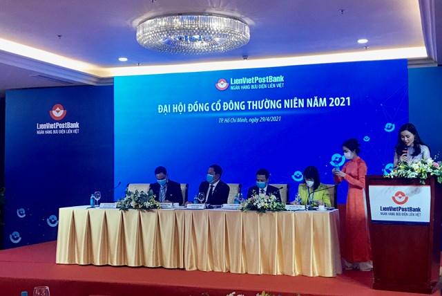 ĐHĐCĐ thường ni&ecirc;n năm 2021 của LPB diễn ra chiều 29/4 tại TP HCM. (Ảnh: Như Huỳnh) &nbsp;