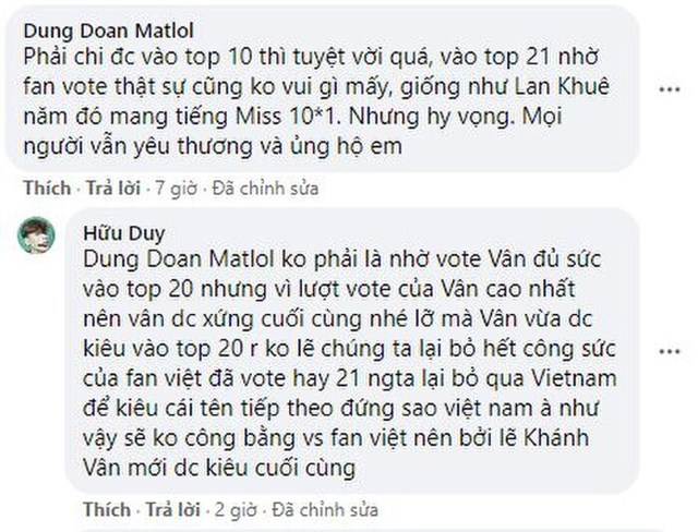 Kh&aacute;n giả cho rằng Kh&aacute;nh V&acirc;n chiến thắng nhờ thực lực, kh&ocirc;ng phải v&igrave; "v&eacute; vớt".