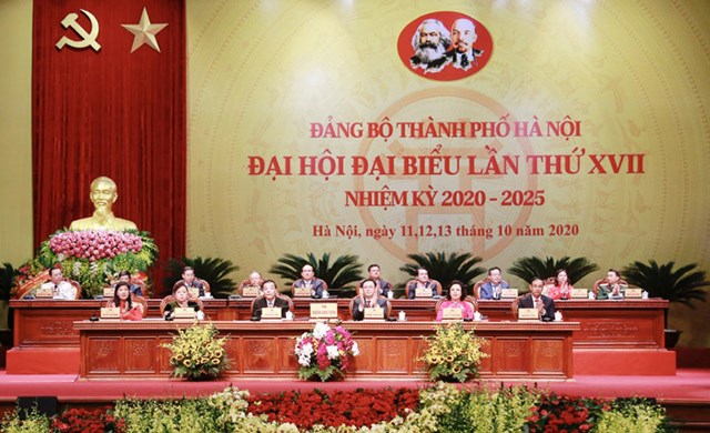 Đại hội đại biểu lần thứ XVII (nhiệm kỳ 2020-2025): Mở ra giai đoạn ph&#225;t triển mạnh mẽ mới của Thủ đ&#244; H&#224; Nội - Ảnh 1