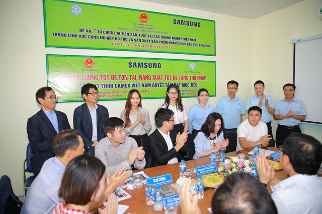 Samsung tại Việt Nam thăm và đánh giá khảo sát tại C&ocirc;ng ty TNHH Camex Việt Nam.