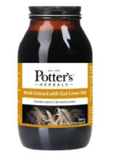 Dầu gan c&aacute; tuyết với chiết xuất mạch nha Potter's Herbals Malt Extract with Cod Liver Oil bị nhiễm nấm mốc