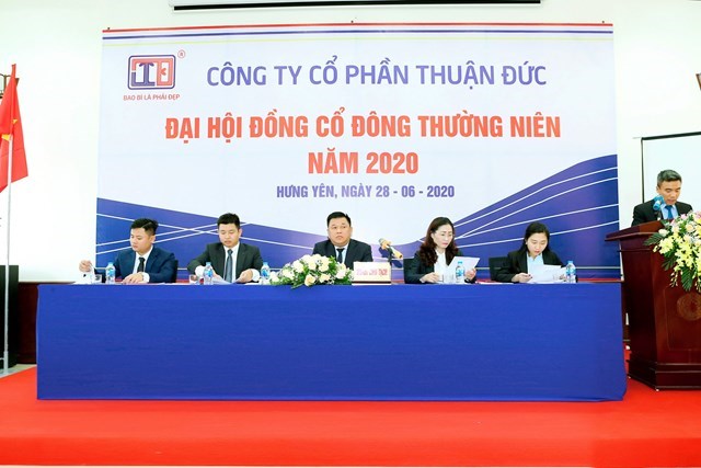 C&ocirc;ng ty Cổ phần Thuận Đức tổ chức Đại hội đồng cổ đ&ocirc;ng thường ni&ecirc;n năm 2020 (Ảnh: IT)