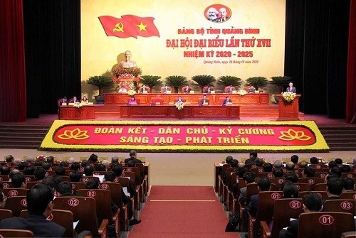 S&aacute;ng ng&agrave;y 28/10, Đại hội Đảng bộ tỉnh Quảng B&igrave;nh lần thứ XVII nhiệm kỳ 2020-2025 ch&iacute;nh thức khai mạc.