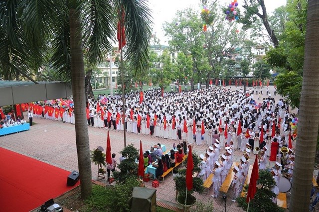 Khai giảng năm năm học tại trường THPT Y&ecirc;n Lạc (Vĩnh Ph&uacute;c)