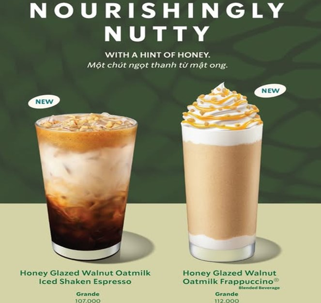 Starbucks ra mắt Honey Glazed Walnut – Bộ đôi thức uống mùa thu đầy cảm xúc