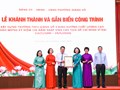Khánh thành, gắn biển công trình Trường THCS Giảng Võ 2