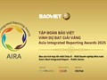 Bảo Việt đạt giải Vàng Báo cáo tích hợp xuất sắc nhất Châu Á tại Lễ trao giải AIRA 2025
