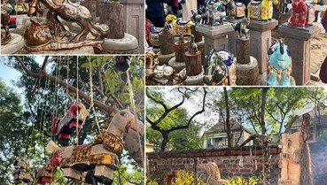 Trưng bày "Ngựa về phố" tại Văn Miếu - Quốc Tử Giám