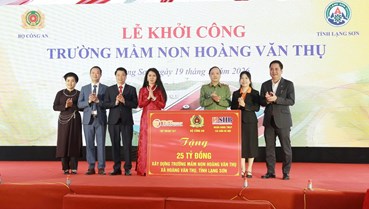T&T Group và SHB đồng hành cùng Bộ Công an xây dựng Trường mầm non Hoàng Văn Thụ tại Lạng Sơn