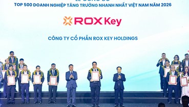 ROX Key thuộc Top 500 Doanh nghiệp tăng trưởng nhanh nhất Việt Nam