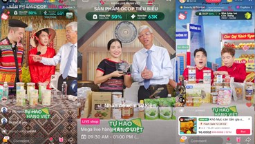 Tiểu thương thời 4.0: Bán rau qua livestream, thanh toán bằng mã QR
