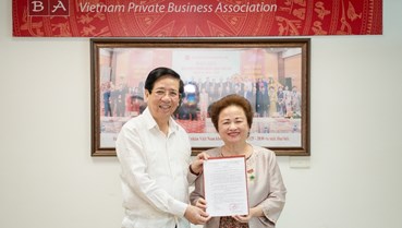 Madame Nguyễn Thị Nga được giao giữ chức Quyền Chủ tịch Hội Doanh nhân Tư nhân Việt Nam