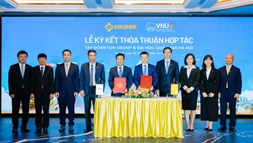 Tập đoàn Sun Group đồng hành cùng Đại học Quốc gia Hà Nội trong đào tạo phát triển thế hệ trẻ