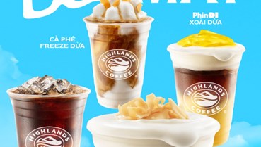 Highlands Coffee gây bão với bộ sưu tập vị dừa mới