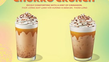 Caramel Churro Crunch: Bản giao hưởng mùa hè mới từ Starbucks