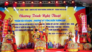 Chương trình nghệ thuật “Thắm sắc cờ Đảng – Chương Mỹ vững bước tương lai”