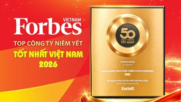 HDBANK tiếp tục vào top 50 forbes Việt Nam trong bước chuyển lớn của thị trường vốn