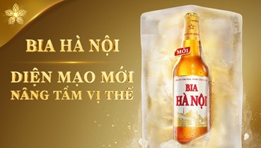 Bia Hà Nội - Phiên bản bia chai 450ml thay diện mạo mới, nâng tầm vị thế