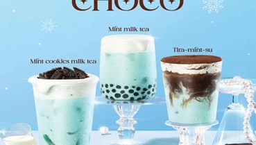 Mint Choco Series 2025: Gong Cha “bật mood” Giáng Sinh với bộ ba mát lạnh