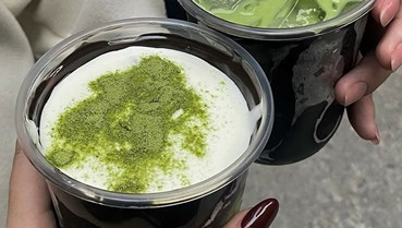 Crackle matcha latte: Khi uống matcha trở thành trải nghiệm thú vị
