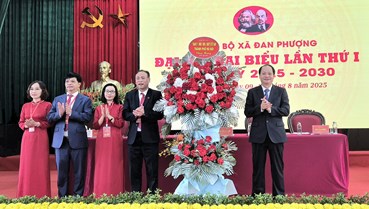 Đại hội đại biểu Đảng bộ xã Đan Phượng lần thứ I, nhiệm kỳ 2025-2030 diễn ra thành công tốt đẹp