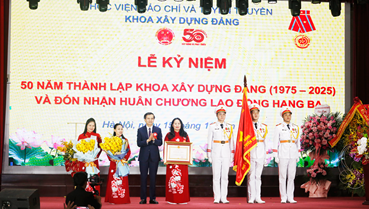 Học viện Báo chí và Tuyên truyền: Kỷ niệm 50 năm thành lập khoa Xây dựng Đảng