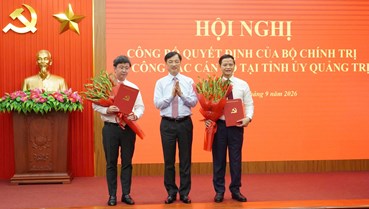 Quảng Trị có tân Bí thư,Phó Bí thư Tỉnh ủy