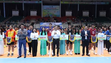 Khai mạc Vòng chung kết Giải Bóng chuyền hạng A Quốc gia 2025 tại Hà Tĩnh