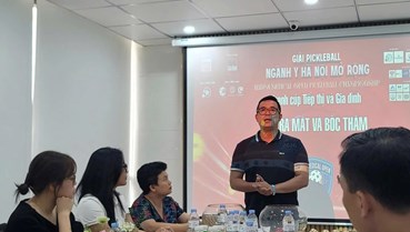 Bốc thăm, chia bảng giải Pickleball ngành Y Hà Nội mở rộng 2026 tranh cúp Tiếp thị và Gia đình