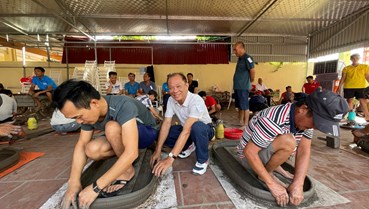Hải Phòng: Hội thi pháo đất cổ truyền xã Vĩnh Thịnh chào mừng 80 năm Quốc khánh