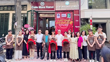 Cafe More Hanoi khai trương cơ sở mới, mở thêm cơ hội việc làm cho người khiếm thị