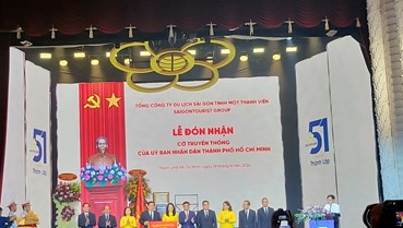 Saigontourist Group: 50 năm vươn mình cùng đất nước, đón Huân chương Lao động hạng Nhất lần thứ hai