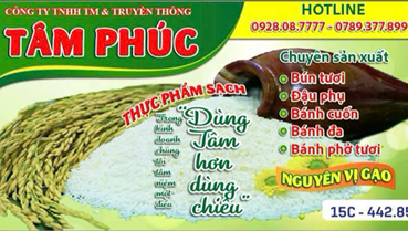 Thực phẩm sạch Tâm Phúc: Hương vị truyền thống, an tâm chất lượng