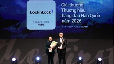 LocknLock lập cú đúp tại Giải thưởng 'Thương hiệu hàng đầu Hàn Quốc năm 2026'