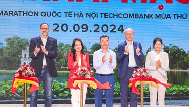 Giải Marathon Quốc tế Hà Nội Techcombank mùa thứ 3: Chung tay chia sẻ khó khăn với đồng bào vùng lũ