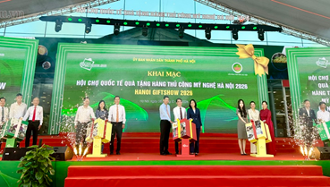 Khai mạc Hội chợ quốc tế quà tặng hàng thủ công mỹ nghệ Hà Nội 2026