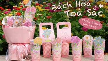 Từ ly hoa đến set quà: Các thương hiệu trà sữa bắt nhịp mùa 8/3