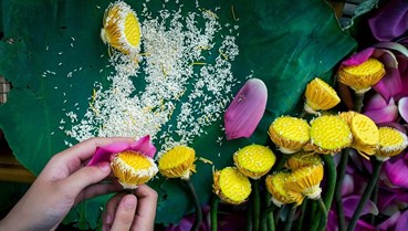 Trà sen: Sự tỉ mỉ trong quy trình ướp hương thủ công