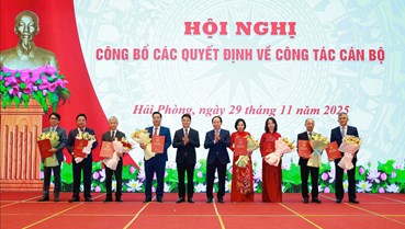 Hải Phòng công bố các quyết định nhân sự quan trọng trong khối Đảng và chính quyền