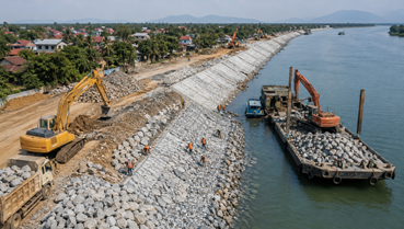 Tiết kiệm ngân sách từ đấu thầu cạnh tranh tại dự án kè Phong Thái