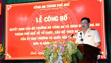 Huế có 2 tân Phó Giám đốc Công an, kiện toàn lực lượng cấp xã