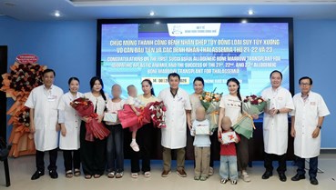 Huế: Ghép tế bào gốc thành công cho bệnh nhi 4 tuổi, người hiến mới 1,5 tuổi