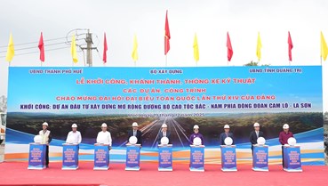Khởi công mở rộng cao tốc Cam Lộ – La Sơn với vốn đầu tư hơn 6.400 tỷ đồng