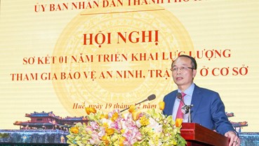 Huế sơ kết một năm phát huy hiệu quả lực lượng bảo vệ an ninh, trật tự ở cơ sở