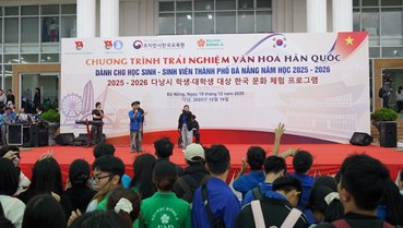 Hơn 1.000 lượt học sinh, sinh viên Đà Nẵng trải nghiệm văn hoá Hàn Quốc