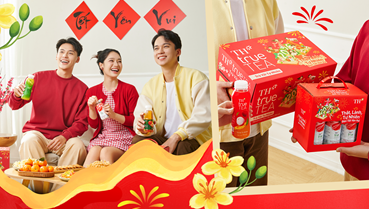 Bao bì Tết rực rỡ - Thức uống lành, trao nhau niềm vui thật