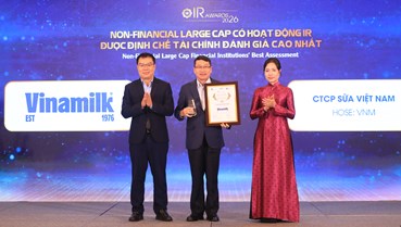 Được cả giới đầu tư và định chế tài chính ghi nhận, Vinamilk tiếp tục khẳng định vị thế trên thị trường vốn
