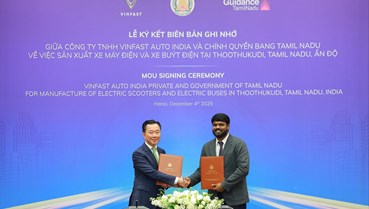 Vinfast công bố mở rộng nhà máy Tamil Nadu, hướng tới sản xuất xe buýt, xe máy điện tại Ấn Độ