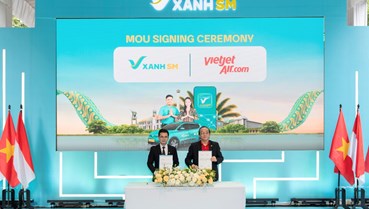 Vietjet hợp tác với Xanh SM, thúc đẩy giao thông bền vững giữa Việt Nam và Indonesia