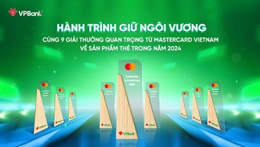 VPBank 5 năm liên tiếp được Mastercard vinh danh nhiều giải thưởng danh giá